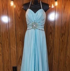Mac Duggal - Long Dress - Color Sky Blue - Size 4 - MD81825